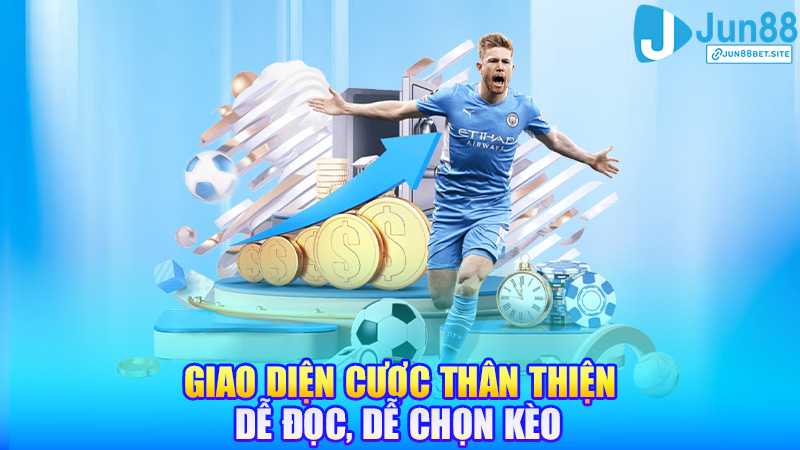Giao diện cược thân thiện, dễ đọc, dễ chọn kèo