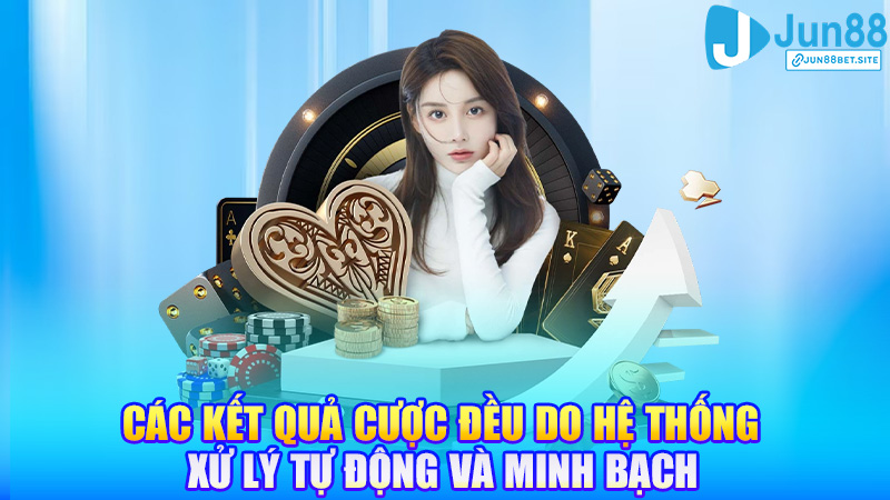 Các kết quả cược đều do hệ thống xử lý tự động và minh bạch